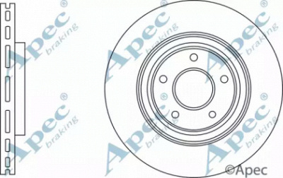APEC BRAKING dsk3227 -  Тормозной диск